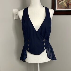 Disney Navy Blue Women's Top